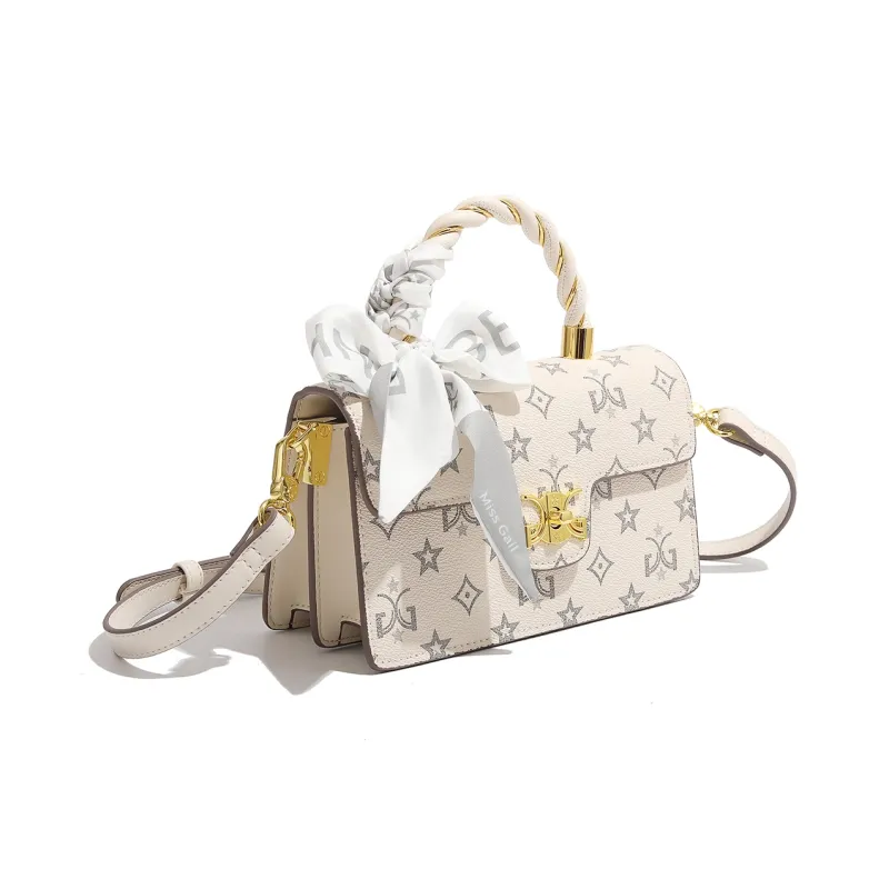 MISS GAIL Synthetic Leather Shoulder Bag, Crossbody Bag, Handbag Regular Women's Pink/White-13