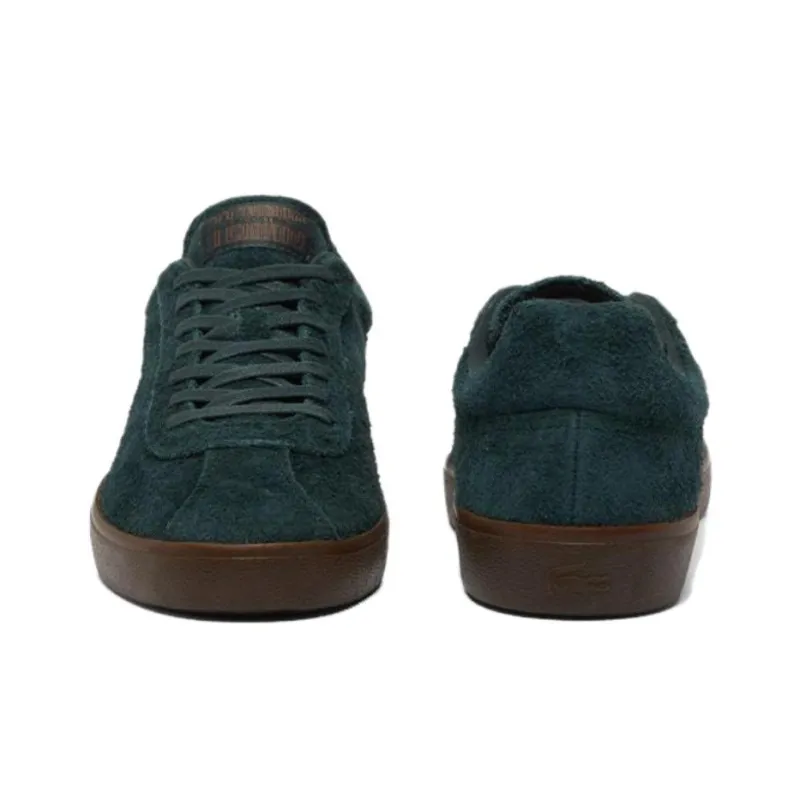 LACOSTE Baseshot Low Top Skateboard Shoes Men's Dark Green-3