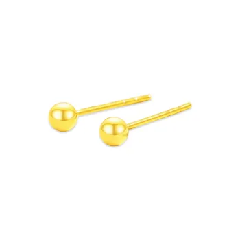 Love Jewelry 18K Gold Stud Earrings Women's
