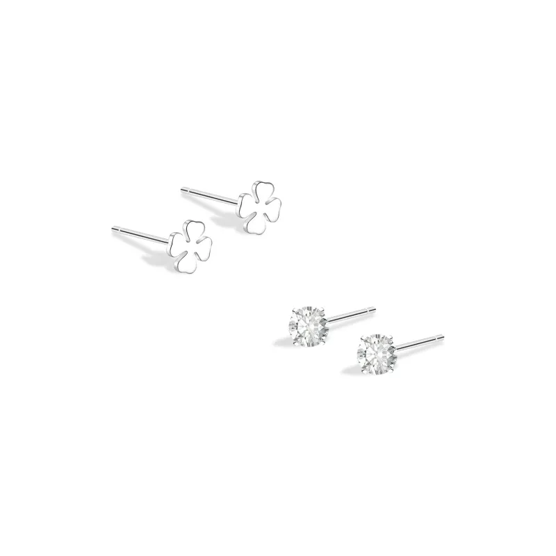 BLANK IN BLANK Sterling Silver Stud Earrings Women's Bestie Girlfriend Girl-15