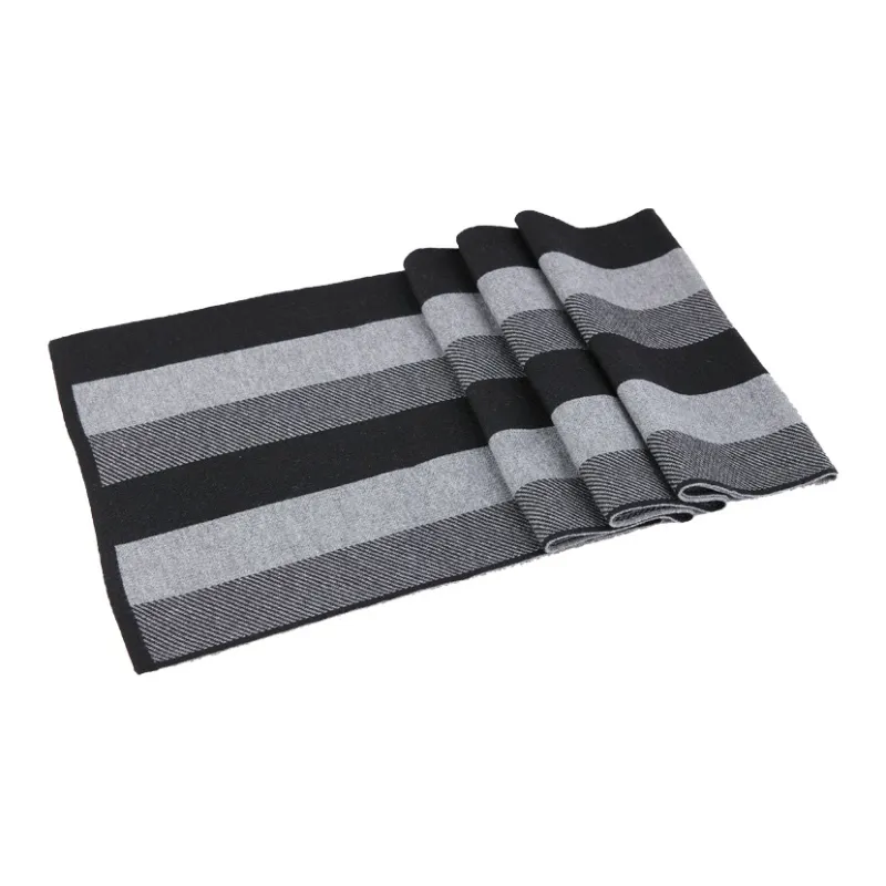 FAIRWHALE Sheep Wool Knit Scarves Men's-8