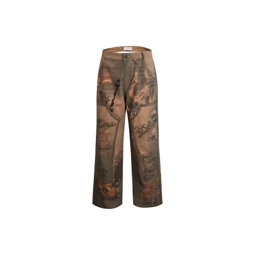 DND4DES Cargo Pants Unisex Brown