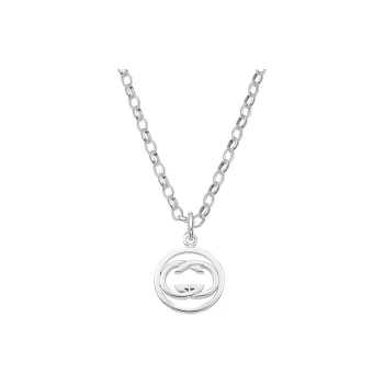 GUCCI 950 Silver Electroplated Necklaces Women's Silver