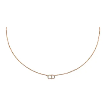 DIOR Classic CD Necklace Series Brass Necklaces Women's