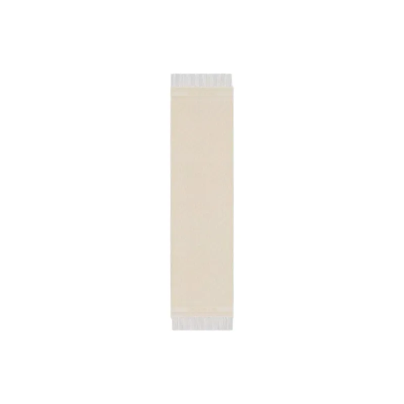 DIOR Viscose Knit Scarves Women's Ecru-1