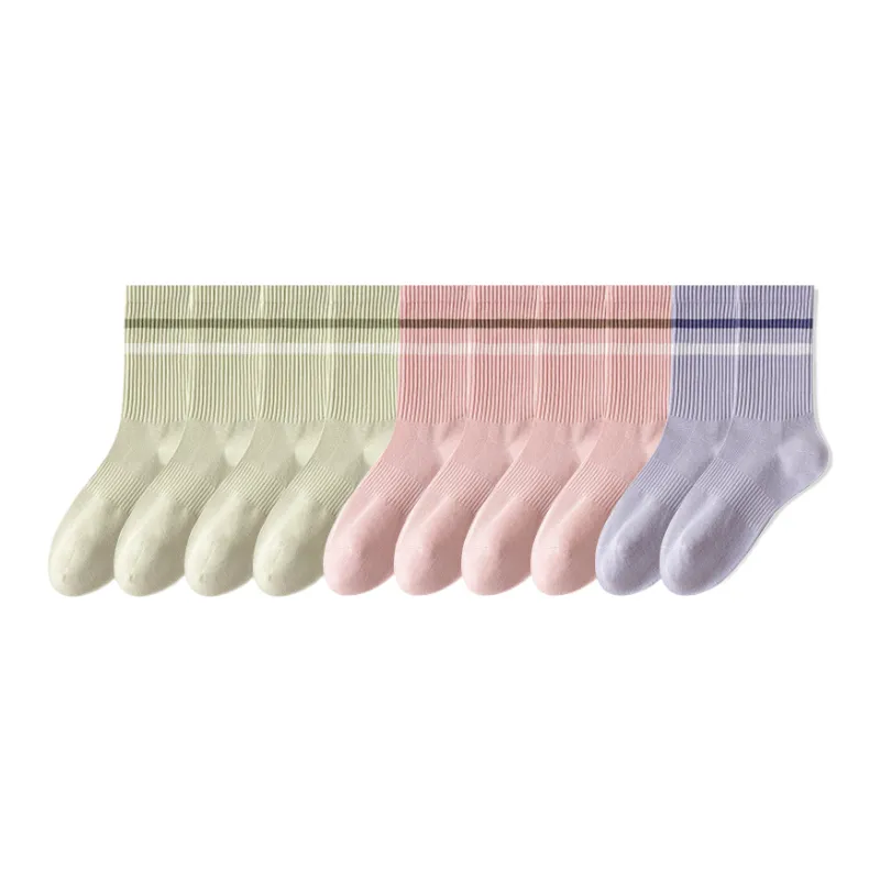 Lan Miao Mid Calf Socks Women's 10 Pack-2