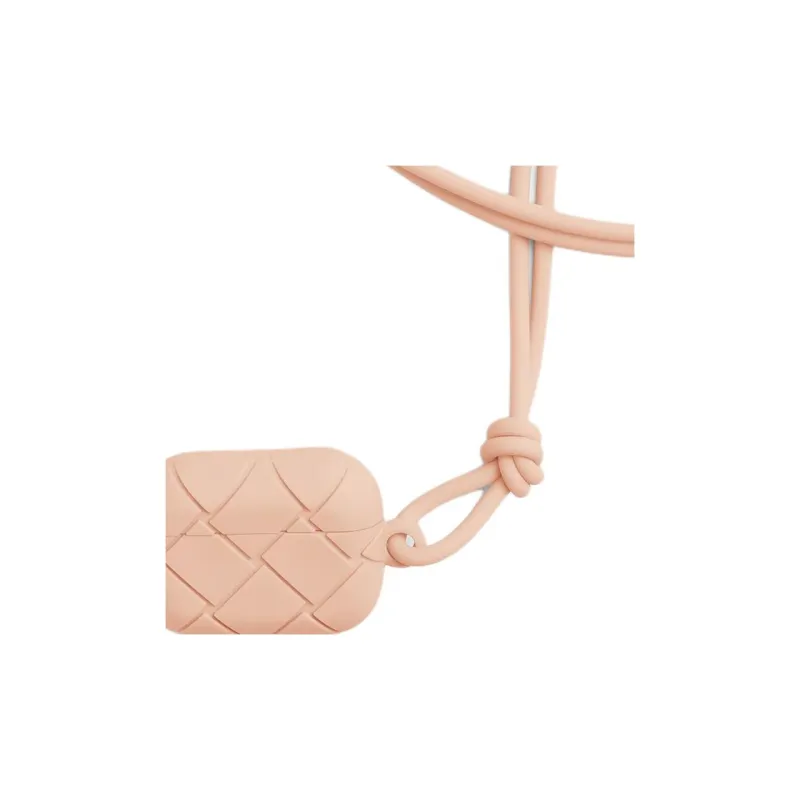 Bottega Veneta Silicone Earphone Case Men's Light Pink-2