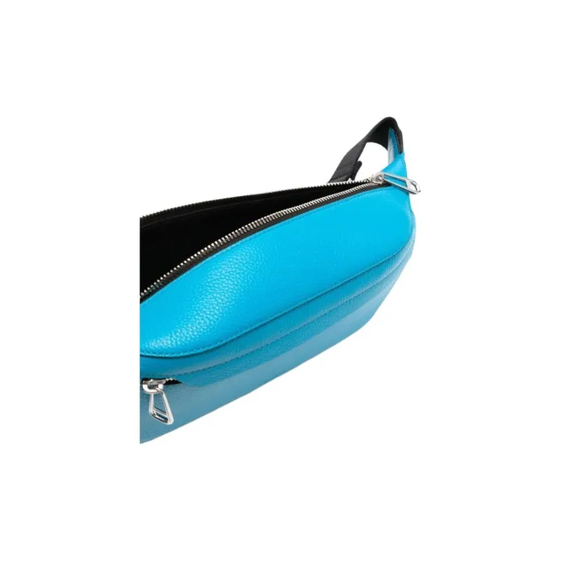 Mulberry Leather Crossbody Fanny Pack Regular Men's Light Blue-2