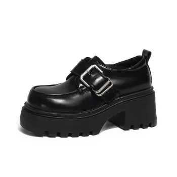EEueeczs Casual Single Shoes 7.5cm Women's