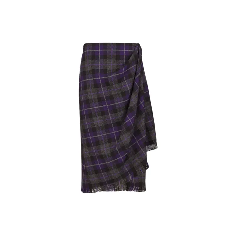 DIOR FW24 Casual Long Skirts Women's Purple-1
