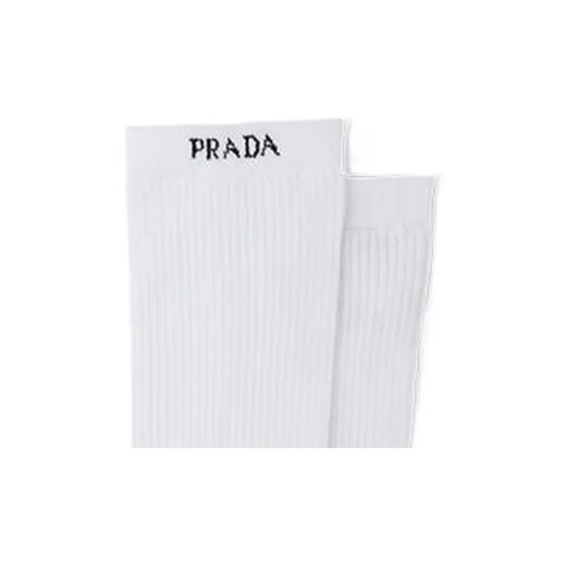 PRADA Ankle Socks Women's 1 Pack White-1