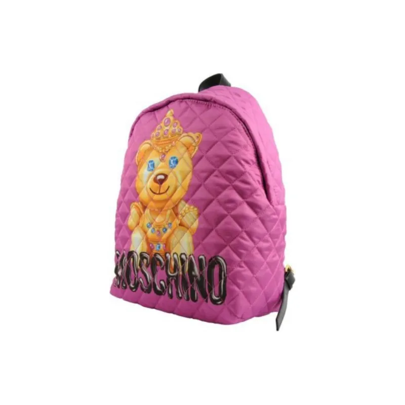 MOSCHINO Nylon Handbag Backpack Women's Pink-2