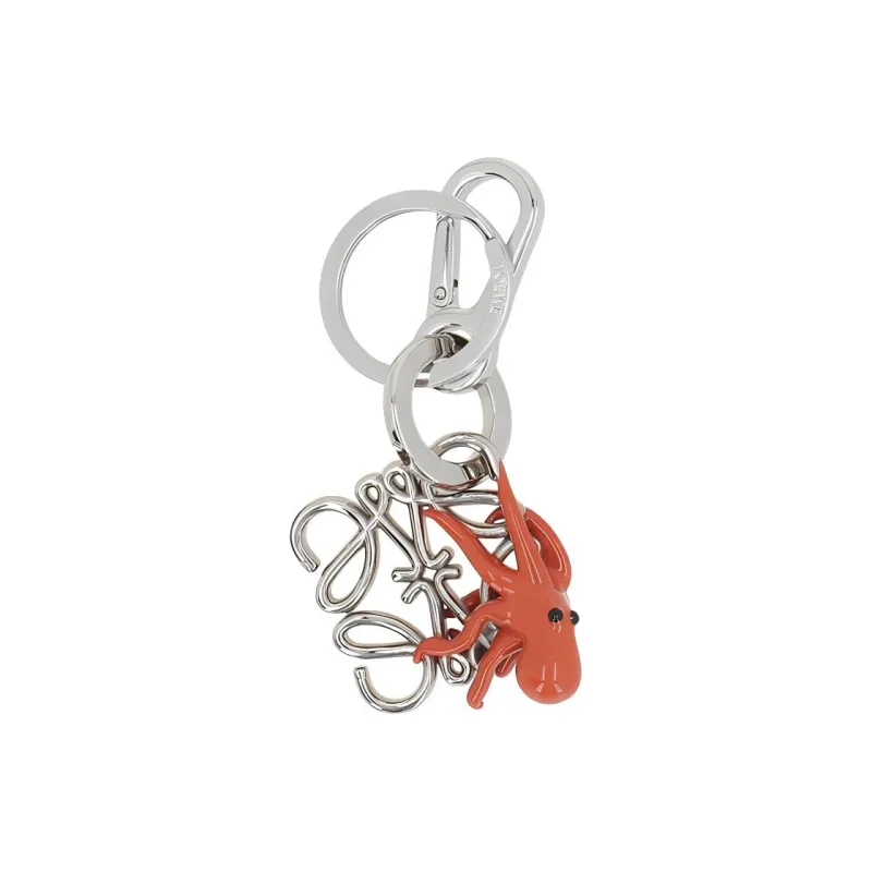 LOEWE Octopus Anagram Charm Keyring-0