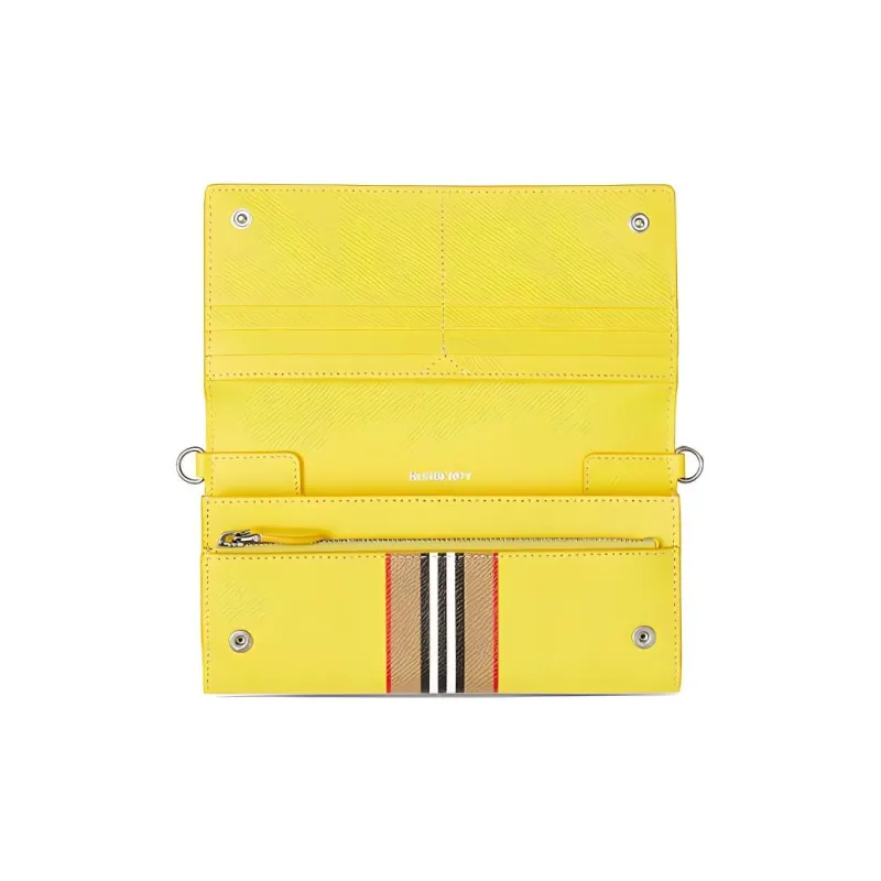 Burberry Calfskin Handheld Shoulder Bag Crossbody Bag Wallet Men's Bright Yellow-3