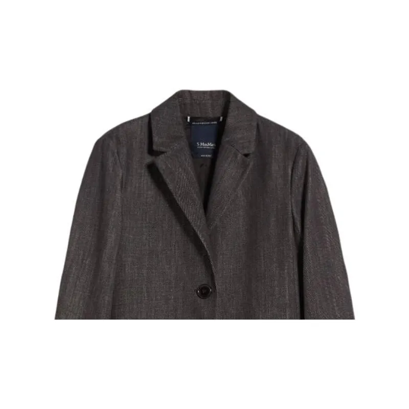 ’S MAX MARA Murano Collection Denim-Look Cotton Jacket Jackets Coats Women's Black-5