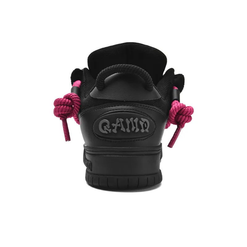 Q AND Puffy Shoes Anti Slip And Wear Resistant Height Increasing Low Top Skateboard Shoes Unisex-3