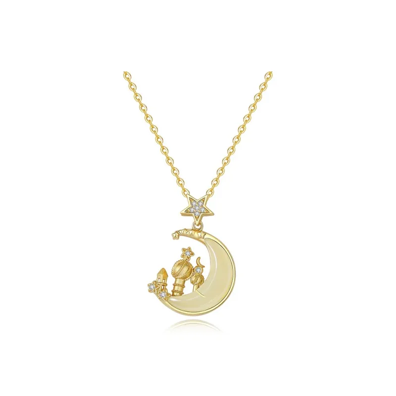 WEITIANXUAN Hetian Jade Necklaces White Jade/Pale Greenish White Jade Unisex-0