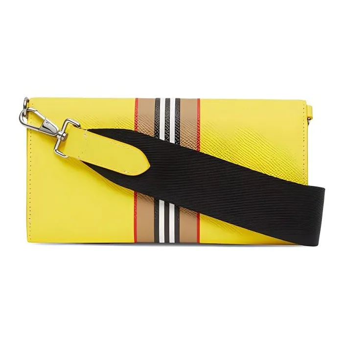 Burberry Calfskin Handheld Shoulder Bag Crossbody Bag Wallet Men's Bright Yellow-1