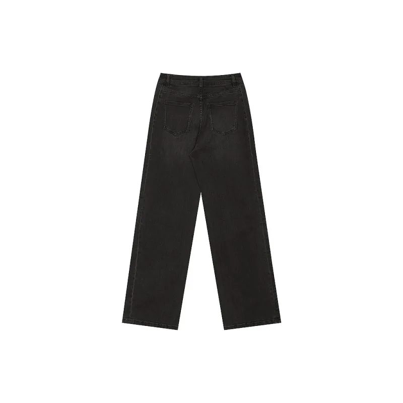 ELF SACK Jeans Women's Urban Chic Style Black Gray-1