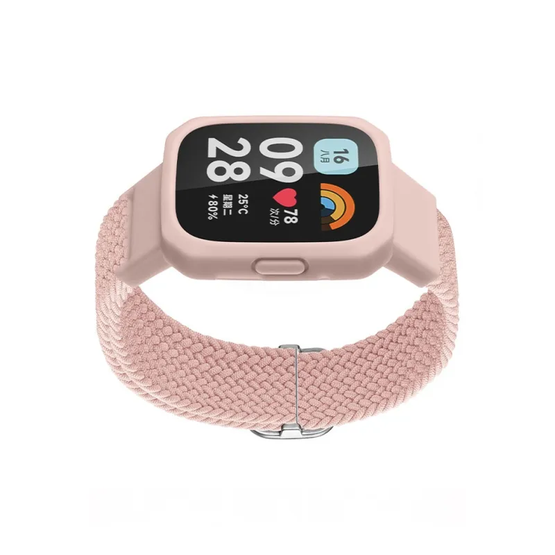 ZHENGGUANG Watch Band Red Beige Compatibility Fabric Material-28