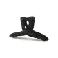 Gray Plaid Claw Clip in "Y" Shape