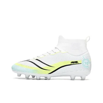 Animal claws Soccer Shoes Unisex High Top Green/Blue