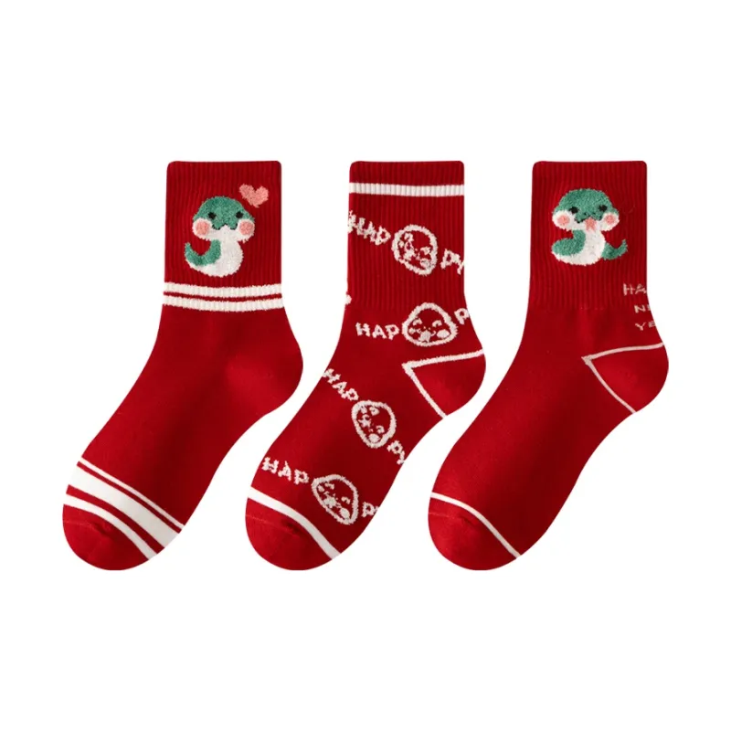 MIIOW Honmei Honmei Series Mid Calf Socks Unisex 3 Pack-15