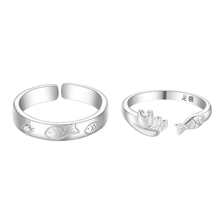 MUYKUY 999 Fine Silver Rings Unisex-6