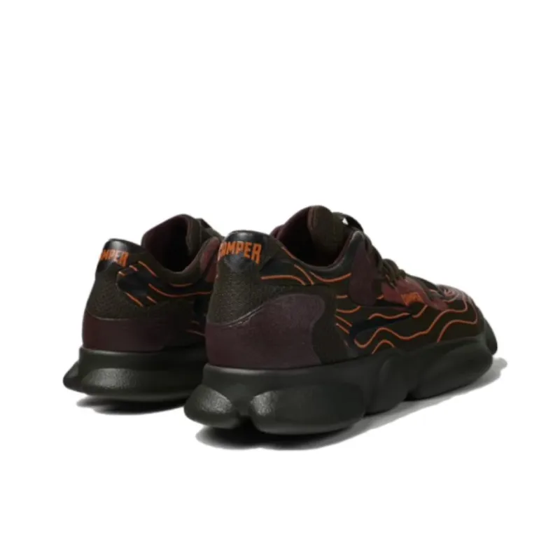 CAMPER Karst Cushioning Low Top Casual Shoes Men's Black Red-2