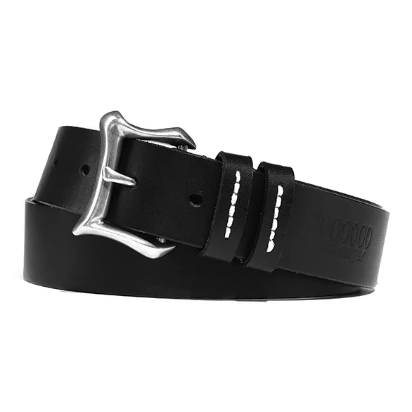 Kami Anger Stainless Steel Leather Belts Unisex 3.3cm-4
