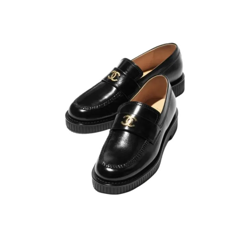 CHANEL Loafers Women's Black-2