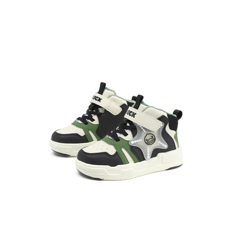 B.Duck Thermal High Top Kids' Skateboarding Shoes Children Aged 3 7 Years Old-8
