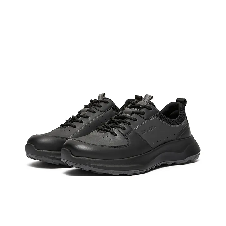 HANG TEN Outdoor Shoes Men Low Top Black/Khaki Black-3
