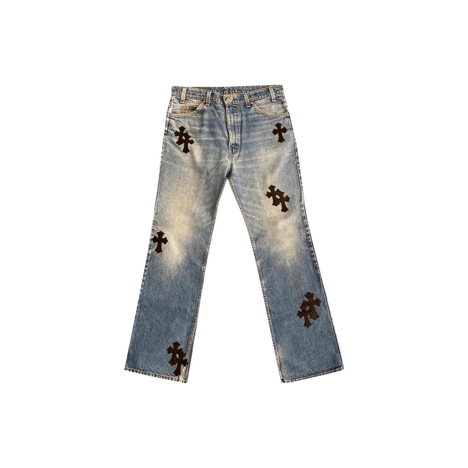 Chrome Hearts Jeans on Sale & Authentic - POIZON