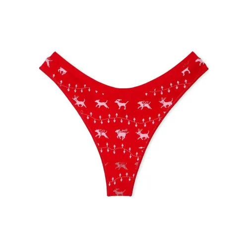 Victoria's Secret PINK Seamless High-Leg Thong Panty / DDP Underpants Women's 1 Pack Red