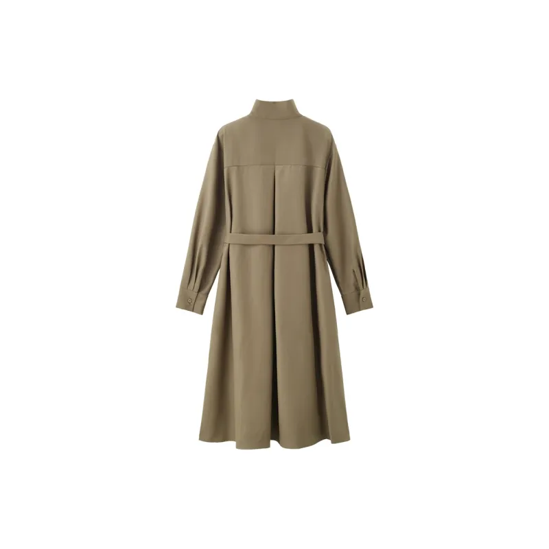 UNIQLO Long Sleeved Dresses Women's Mocha-1