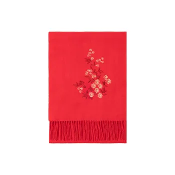 Shanghai Story Sheep Wool Knit Scarves Women's Sandalwood 5 Colors To Choose From