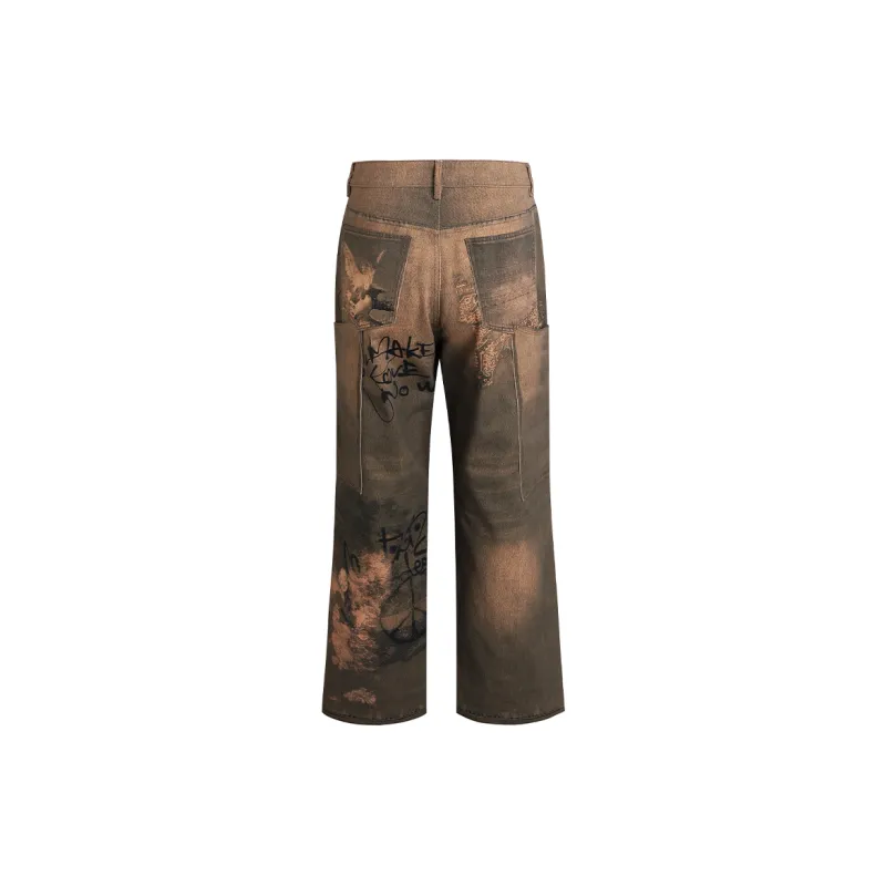 DND4DES Cargo Pants Unisex Brown-1
