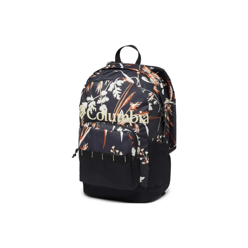 Columbia Zigzag Polyester Backpack Unisex Black Gray-0