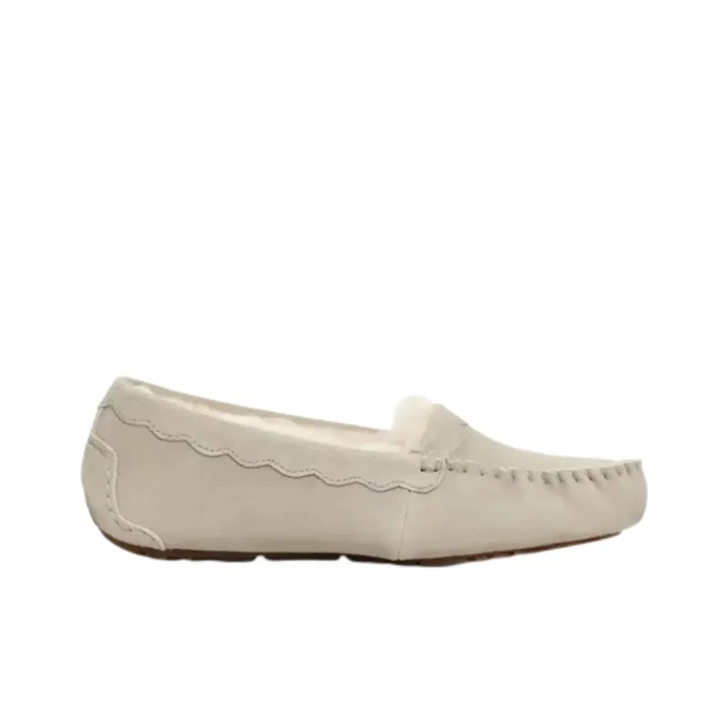 UGG Scalloped Moc Casual Single Shoes Women's Greige-1