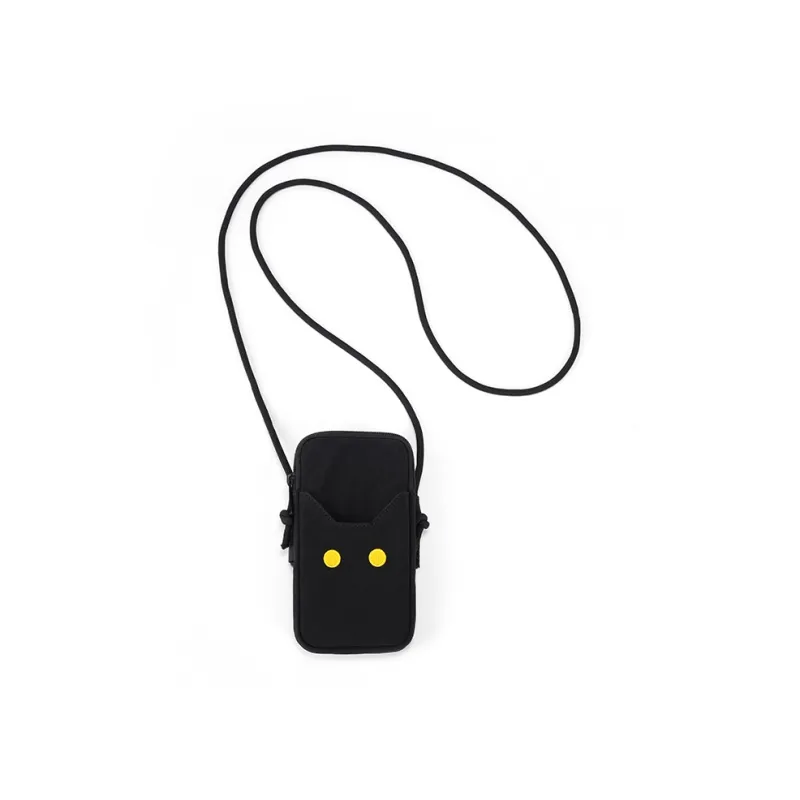 NOXXON Nylon Cell Phone Pouch Arm Bag Shoulder Bag Unisex Obsidian Black/Khaki-0