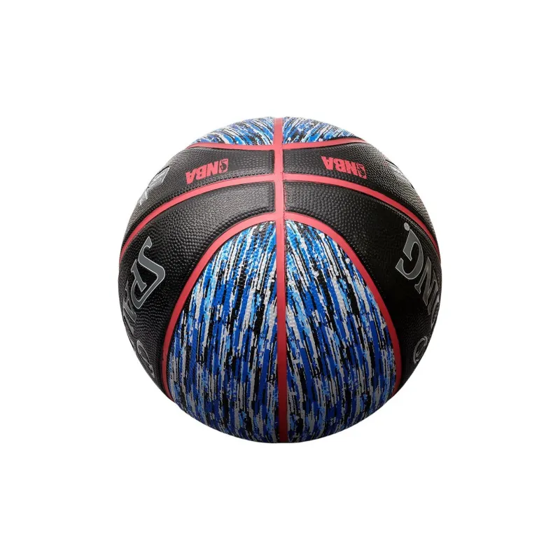 SPALDING Rubber Basketball Blue Black Size 7 Training Unisex-2