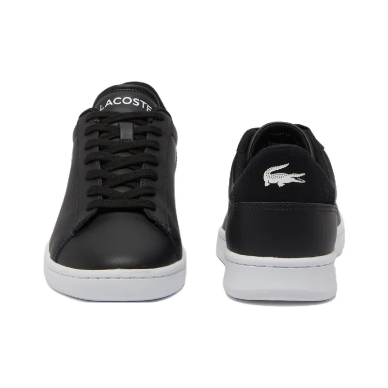 LACOSTE Carnaby Set Low Top Skateboard Shoes Men's Black White-3