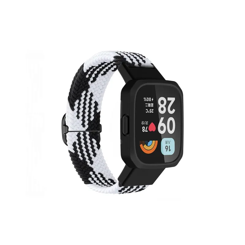 ZHENGGUANG Watch Band Red Beige Compatibility Fabric Material-20