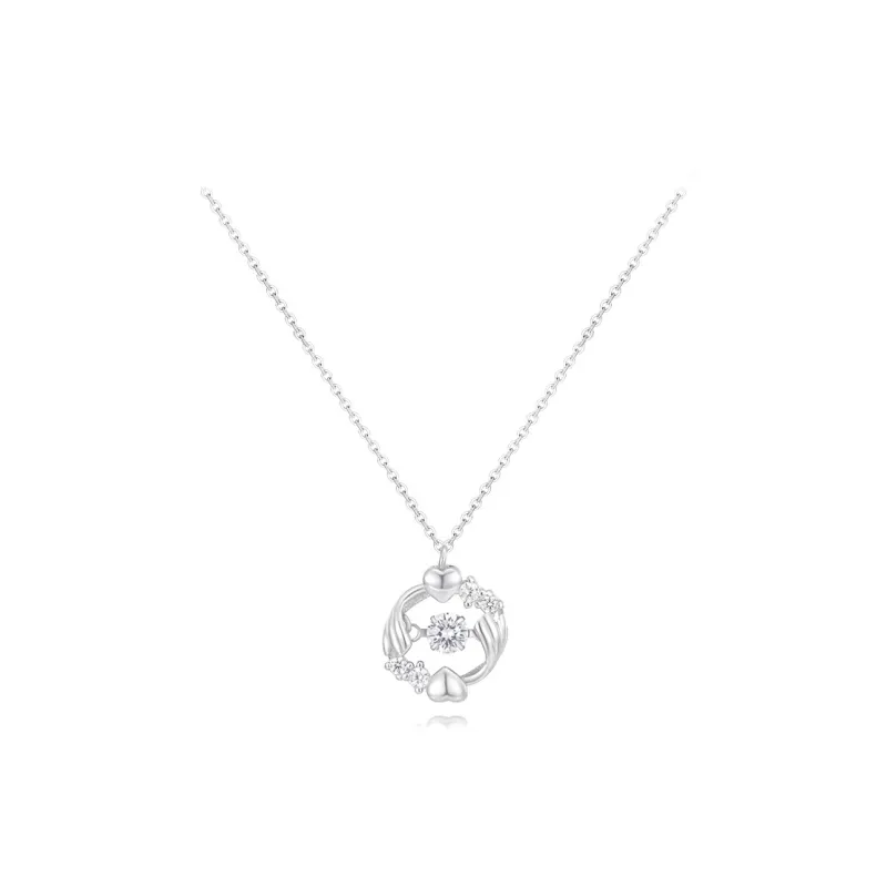 FORCHI Zircon Necklaces Women's Couple's Anniversary Birthday Gift For Girl-0