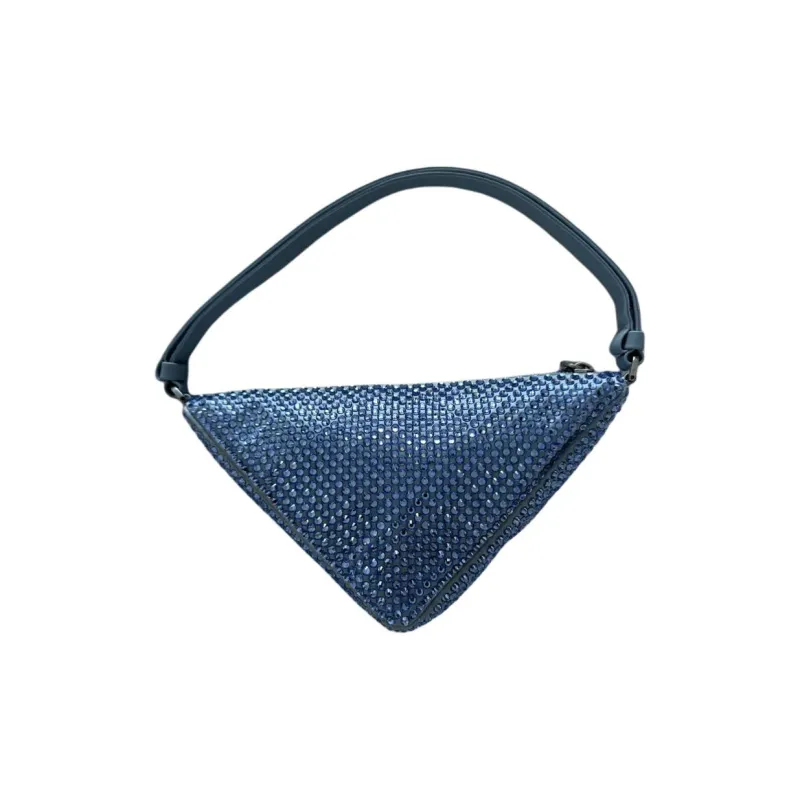 PRADA Crystal Shoulder Bag, Handbag, Shoulder Bag Women's Blue-1