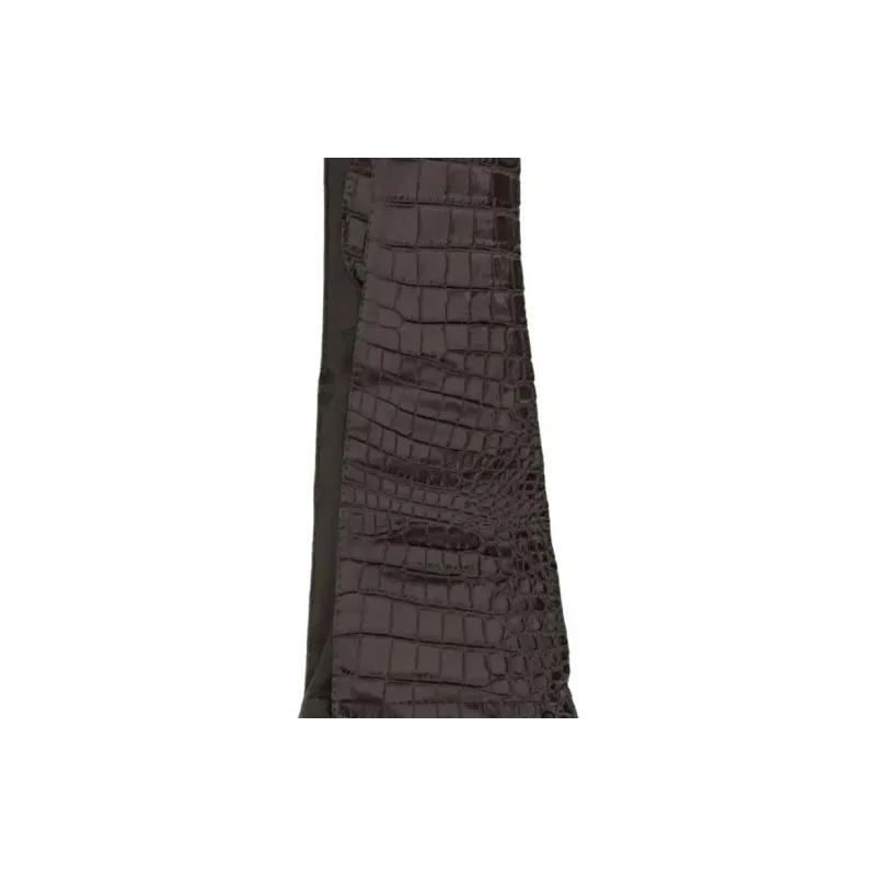 MIU MIU Calfskin Gloves Women's Dark Brown-2
