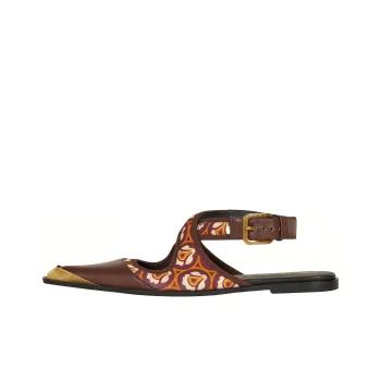 ETRO Floral-print Buckled Ballerina Shoes