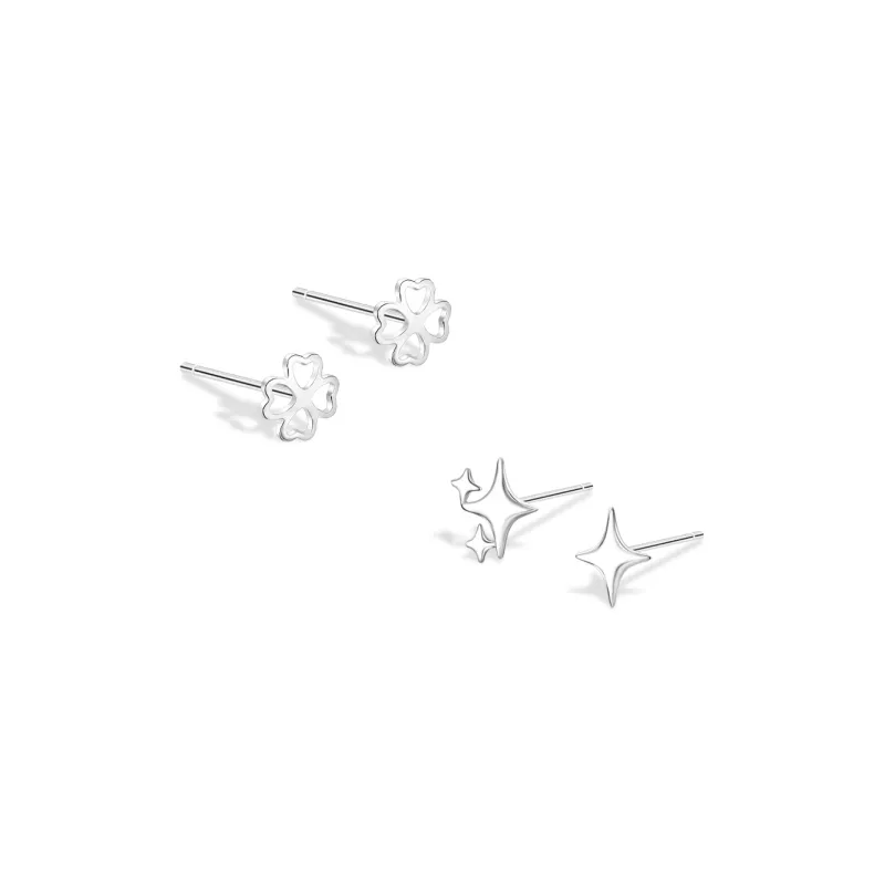 BLANK IN BLANK Sterling Silver Stud Earrings Women's Birthday Box-5