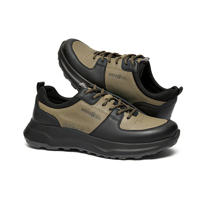 HANG TEN Outdoor Shoes Men Low Top Black/Khaki Black-11
